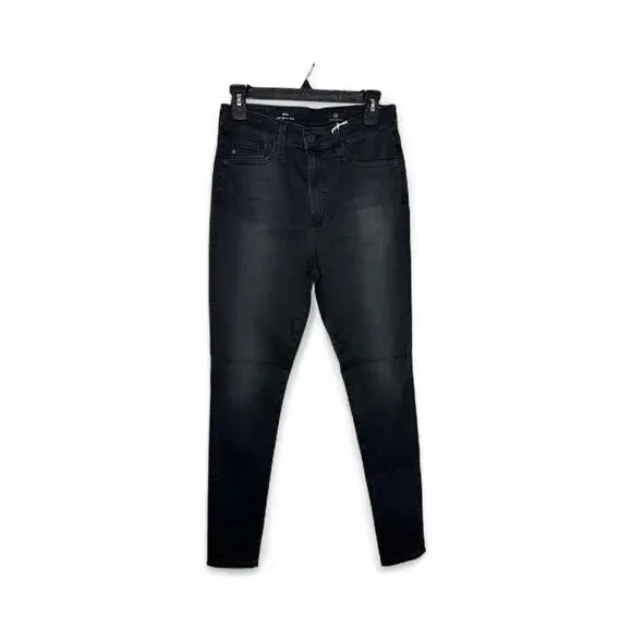 AG Adriano Goldschmied Mila Super High-Rise Skinny Jeans Washed Black Size 29 - Picture 7 of 8